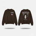 High GSM Brown Sweatshirt Behind Edition